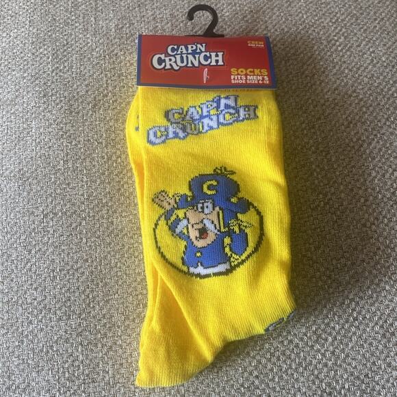 Cap’n Crunch cereal Novelty Crew Socks - Picture 2 of 5
